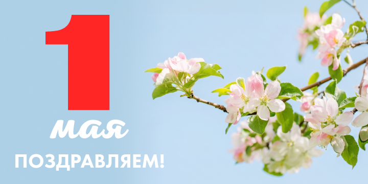 Поздравляем с Праздником Весны и Труда!